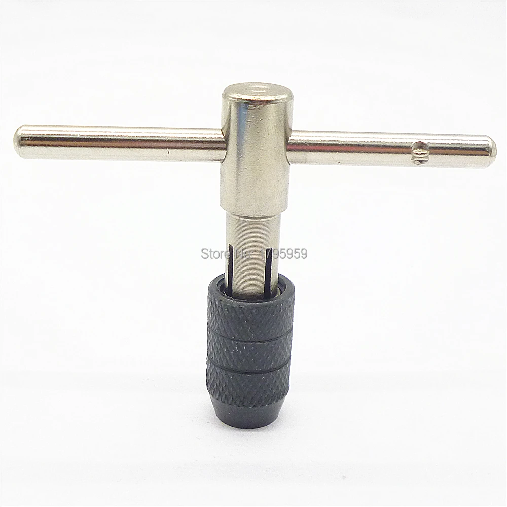 T Handle Tap Wrench Chuck M3 M6 1/8" 1/4" T Type Screw Tap Holder
