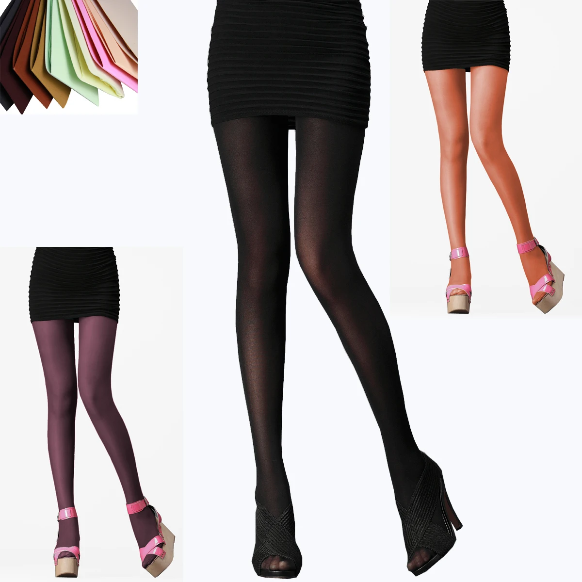 cheap women pantyhose tights colorfull stocking horsiery silk velvetin