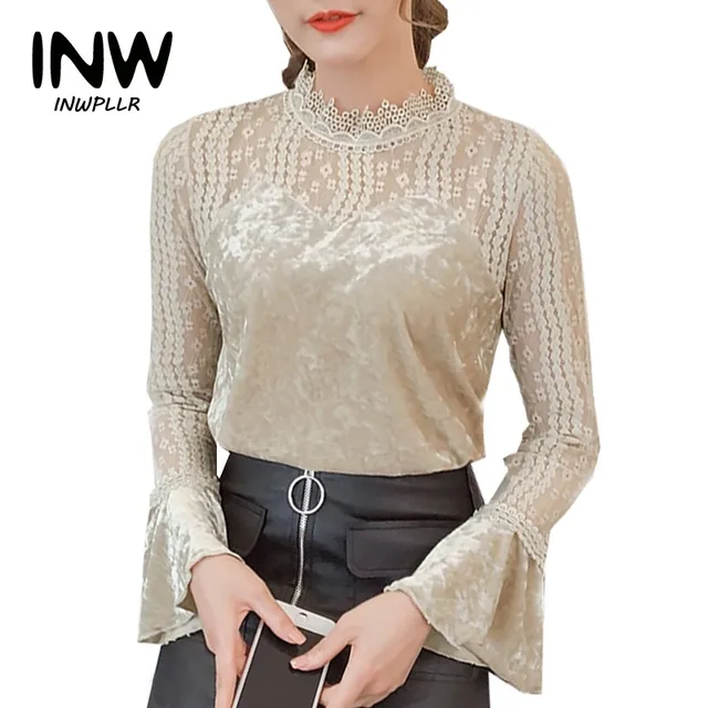 blusas de manga longa feminina 2018