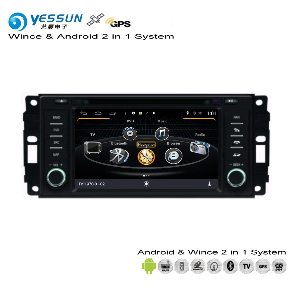 Sale YESSUN For Chrysler Voyager /200 2008~2013 Car Android Multimedia Radio CD DVD Player GPS Navi Map Navigation Audio Video Stereo 3