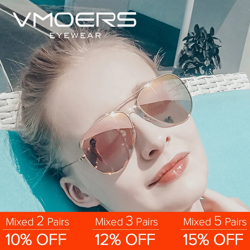 

VMOERS Ladies Polarized Pilot Sunglasses Women HD Pink Mirror Female Brand Sun Glasses For Women Polaroid Driving Sunglases 2018