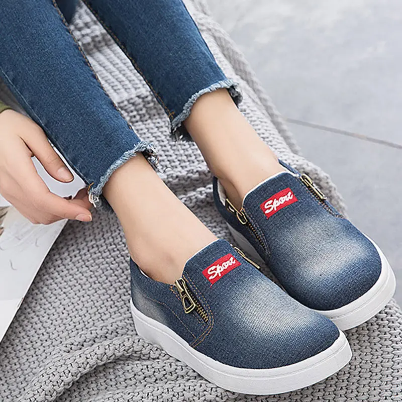 denim canvas sneakers