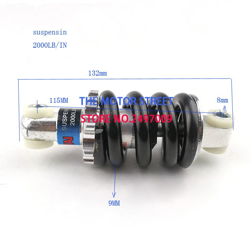 1 шт. велосипед электрические скутеры велосипед металлический задний амортизатор подвески пружинный амортизатор 150* 1200LBS Запчасти для велосипедов