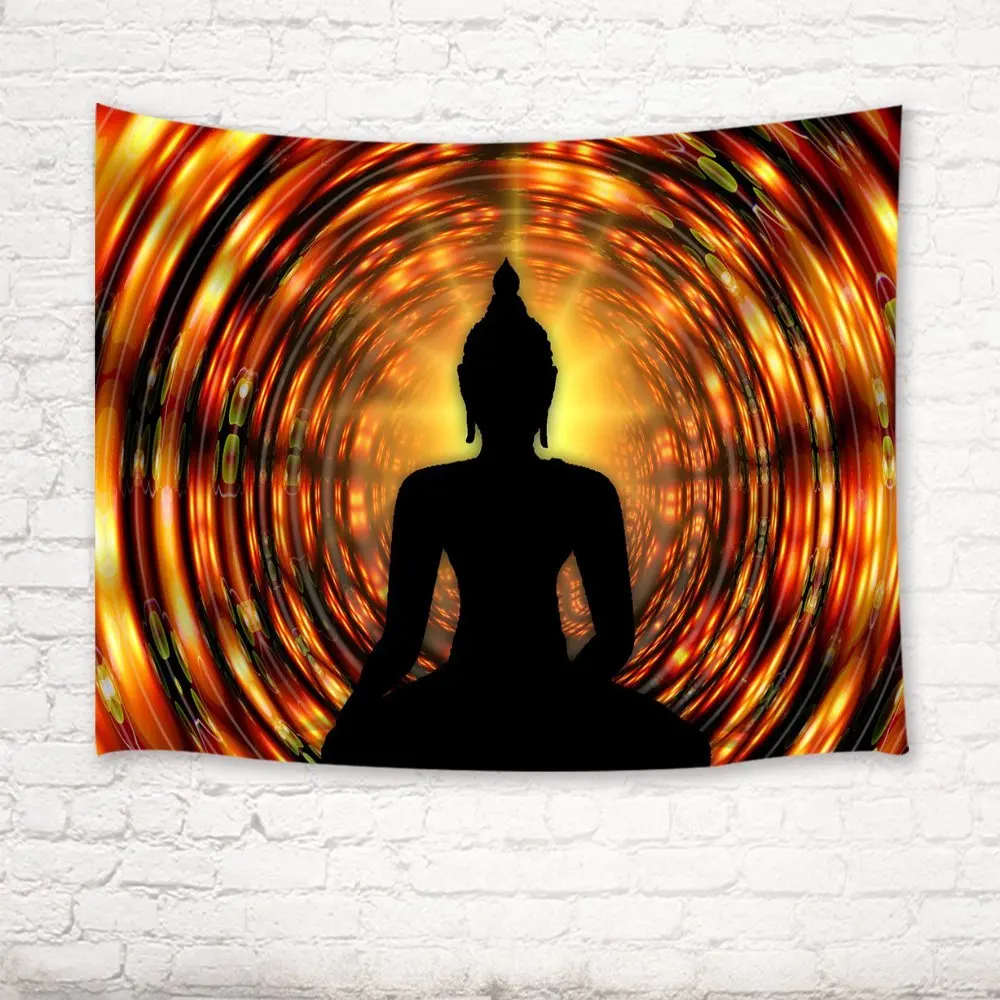 Zen Decor Tapestry Spa Budhist Meditation Wall Hanging Blanket for