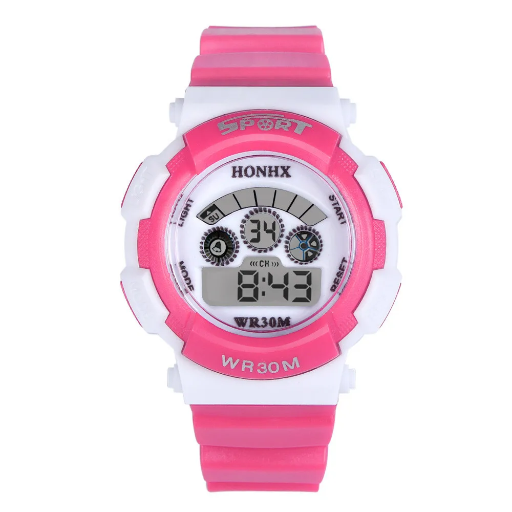 

Hot sale Waterproof Children Boy Digital LED Quartz Alarm Date Sports Wrist Watch In stock Dropshipping
