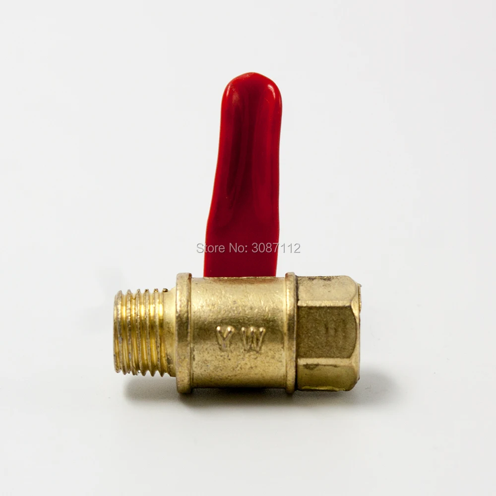 

High Quality Pipe Ball Valve 1/4" 3/8" 1/2" G Thread Sanitary Shut-off Ball Valve Straight Male To Female Pipe (2 pcs)