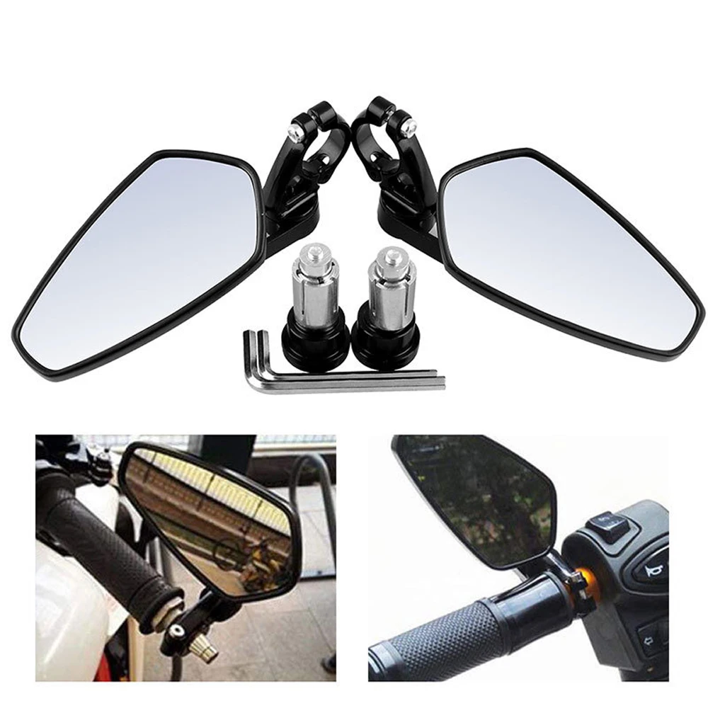 

7/8" 22mm Motorcycle Bar End Mirrors Rear View CNC for Honda GROM MSX125 for Yamaha MT-03 MT-09 FZ-09 MT-10 FZ-10 MT-25 FZ6 FZ8
