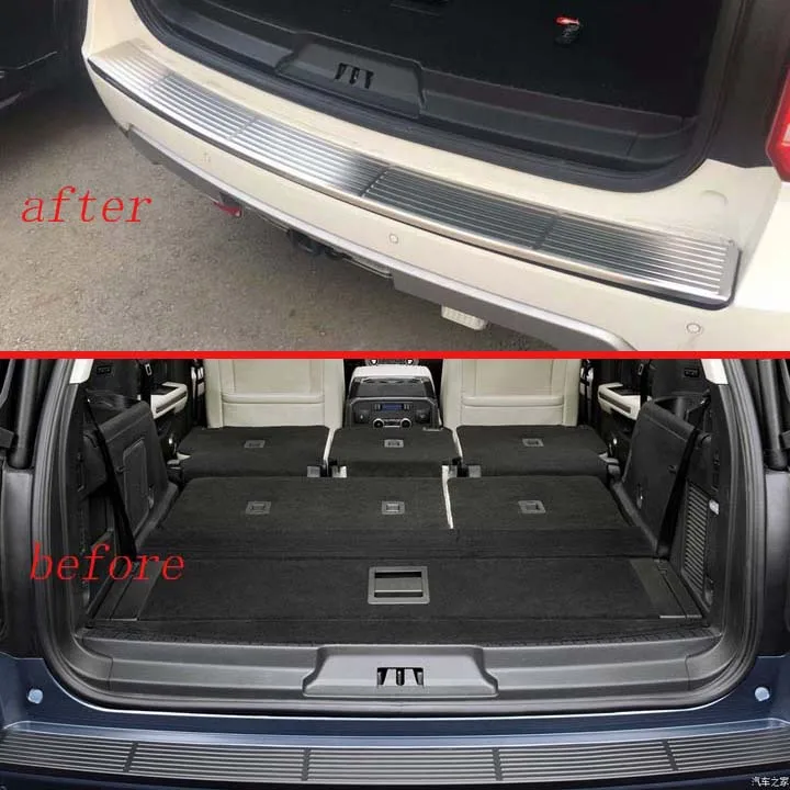 

For Ford Expedition 2018 2019 Fourth generation U553 rear bumper protection window sill outside trunks decorative plate pedal