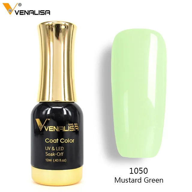 60751 Venalisa Гель-лак для ногтей, высокое качество, маникюрный салон, 120 цветов, 12 мл, VENALISA, впитывается, органический УФ светодиодный Гель-лак для ногтей - Цвет: Черный
