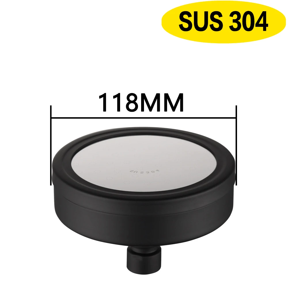 Aluminum Space High Pressure Rain Shower Head with Filter for Hard Water Filter Shower Head Removes Chlorine and Flouride