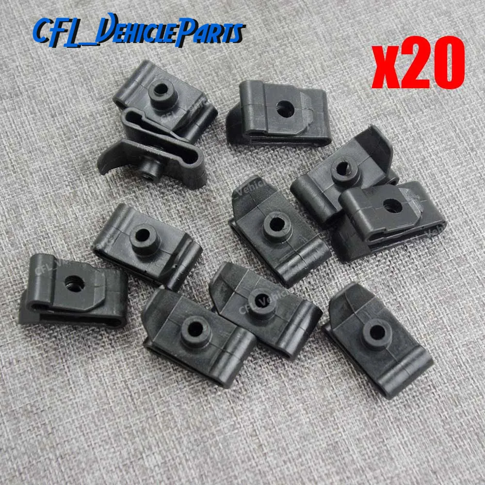 x20 Bumper Fender Nylon Clip U Nut 12 Screw Retainer 9046705114 For Toyota Camry RAV4 For Lexus