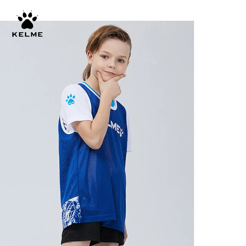 KELME Kid's Football Training Vest Soccer Jerseys Football Vest Soccer Training Vest Sports Jersey For Summer 3893046