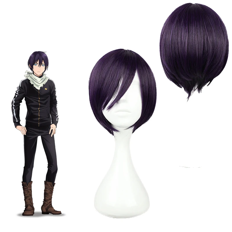 

Anime Noragami YATO Wig Cosplay Costume Men Short Heat Resistant Synthetic Hair Wigs Cloth set Jackets+Pants+Scarf Free Shipping