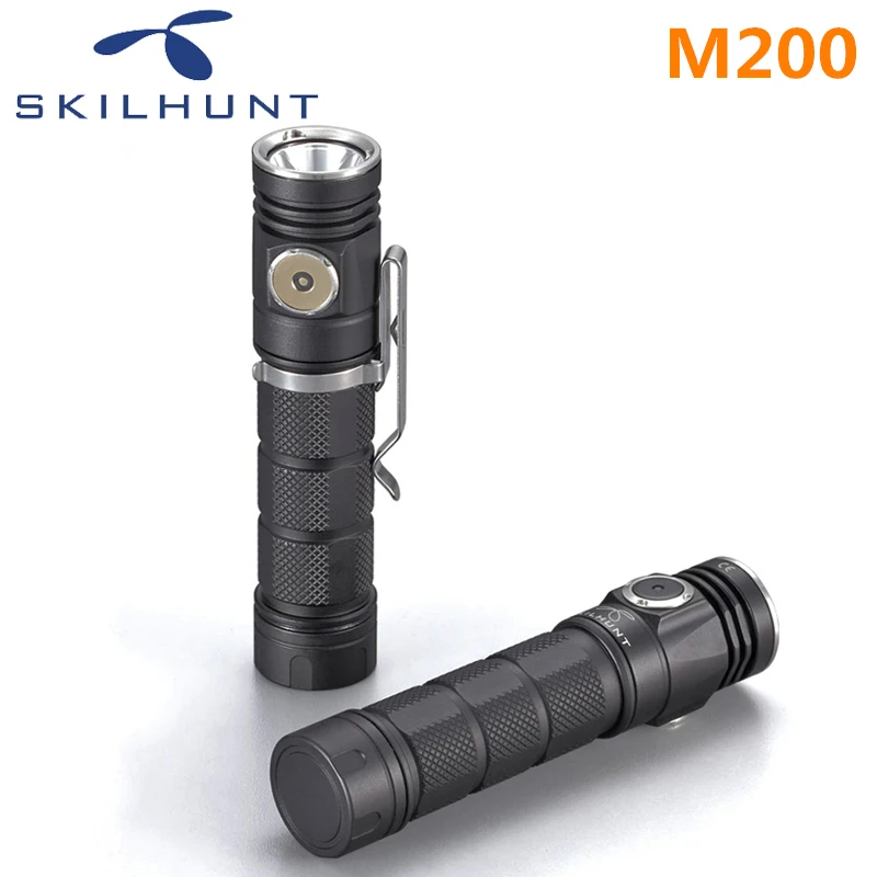 Skilhunt M200 CREE XP-L светодиодный магнитный фонарик для зарядки