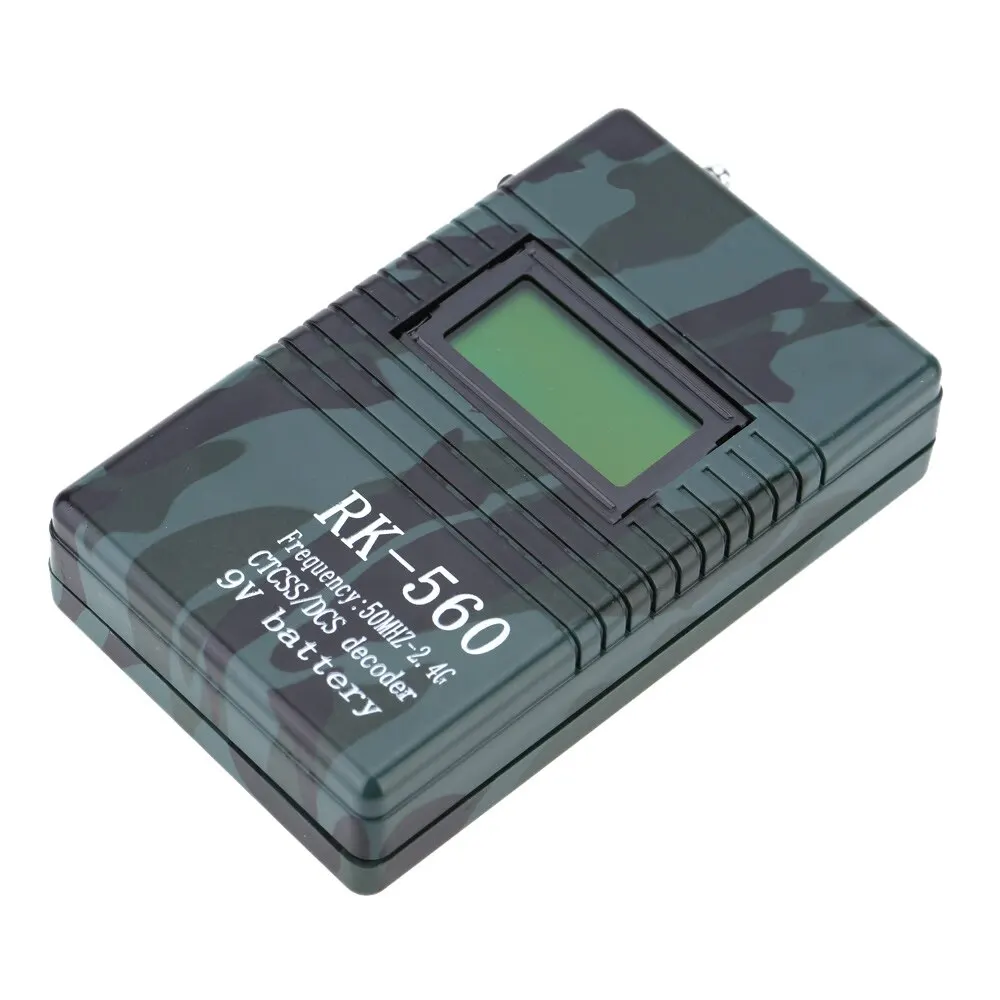 

Accurate RK560 50MHz-2.4GHz Portable Handheld Frequency Counter DCS CTCSS Radio Testing Frequency Meter Counter