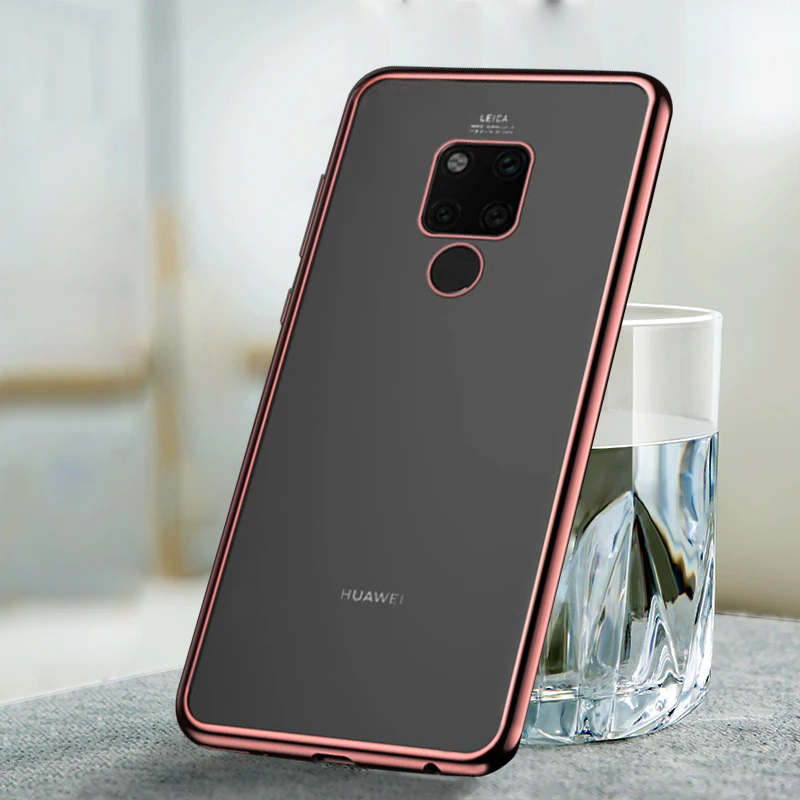 Electroplate Plating Soft TPU Case for Huawei Mate 20 Lite P20 10 Pro Y9 2019 P Smart P10 Plus X Capa |