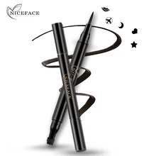 NICEFACE Очаровательная Косметика Liquid Eye Liner Pencil Печать Макияж Черный Век Водонепроницаемый длительный Eye Liner ручка