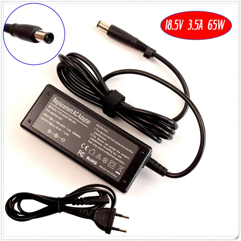 

For HP/Compaq Presario CQ52 CQ55 CQ56 CQ61 CQ62 Laptop Battery Charger / Ac Adapter 18.5V 3.5A 65W