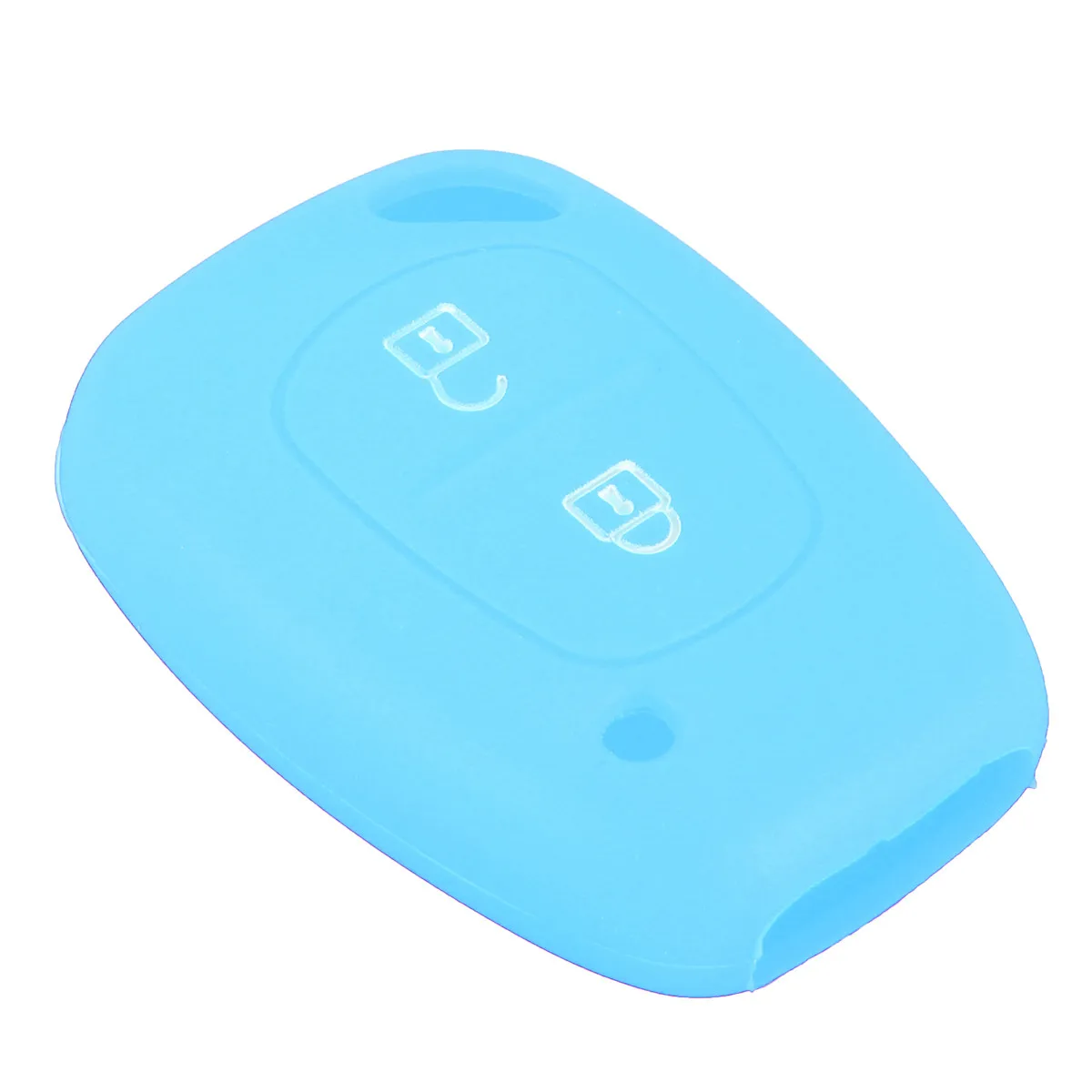 2 кнопки силиконовый дистанционный Брелок чехол для Renault/Kangoo/Master/Trafic - Название цвета: Sky blue