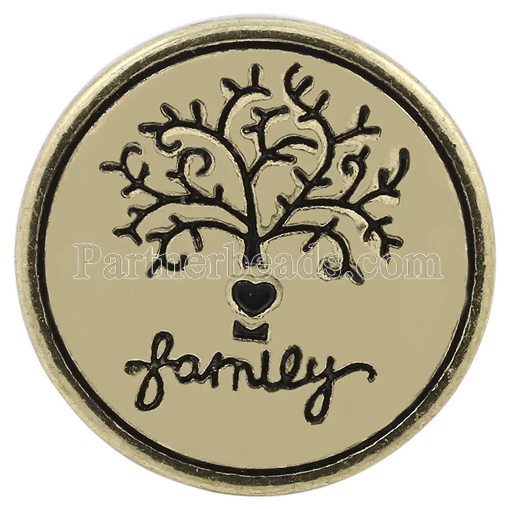

20mm family love snap jewelry 18mm copper beads Snap jewelry for mother's day beads snap jewelry KC8632
