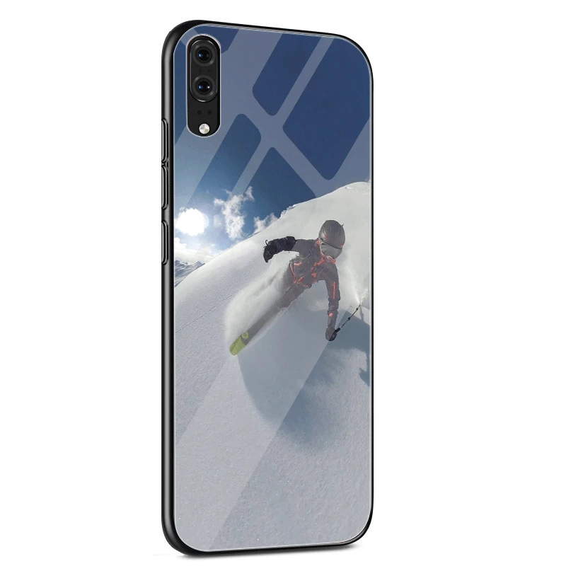 Desxz الرياضية التزلج الزجاج حالة TPU لهواوي P10 P20 لايت برو P الذكية زميله 10 20 لايت Y6 Y9 الشرف 7A 8X