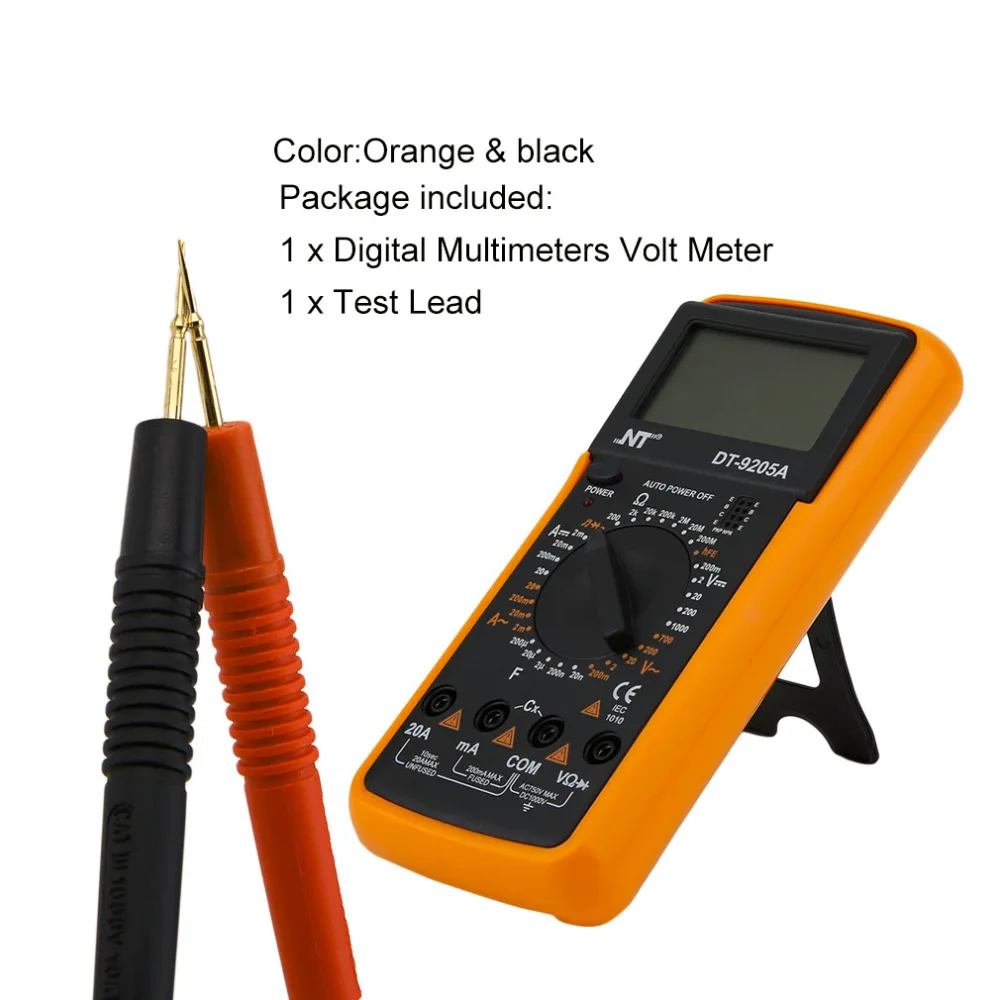 

Universal High Accuracy General Multimeters Manual Range Digital Volt Meter LCD Count Handheld Meter with 936E Welding Table