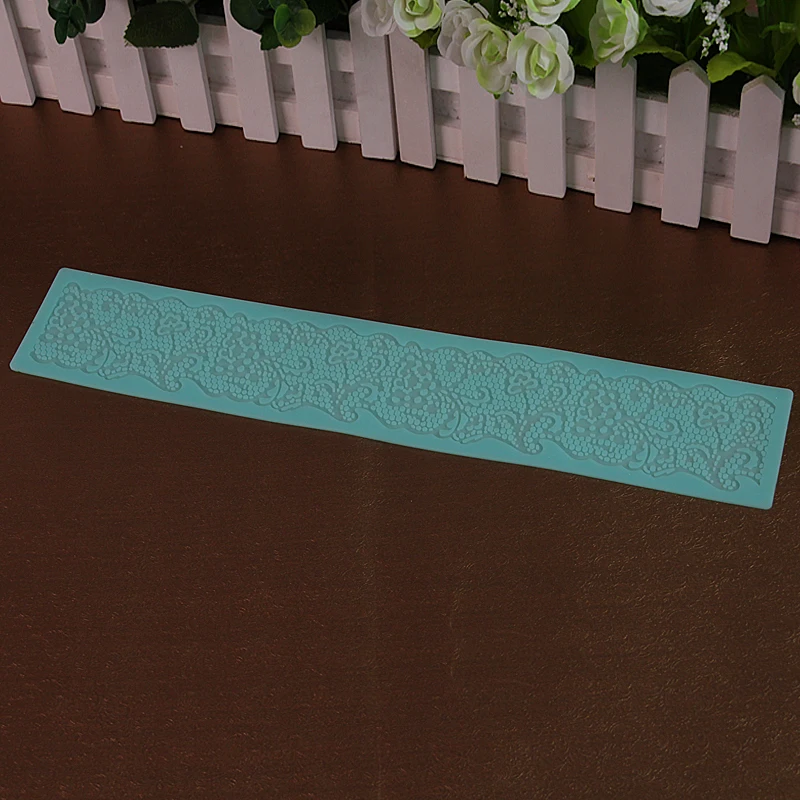 

39*7CM Flower Silicone sugar Lace Mat Cake Decorating Tool fondant Embossing Mold