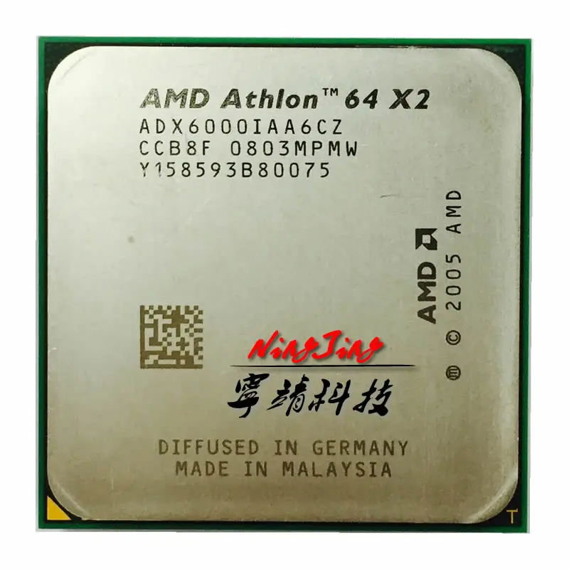 

AMD Athlon 64 X2 6000+ 6000 3 GHz Dual-Core CPU Processor ADX6000IAA6CZ Socket AM2