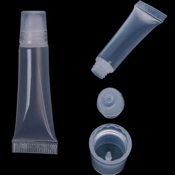 

50pcs /lot 8ml Container Empty Tubes Lip Gloss Balm Sunscreen Cream Container Cosmetic Beauty Makeup Tools Accessories