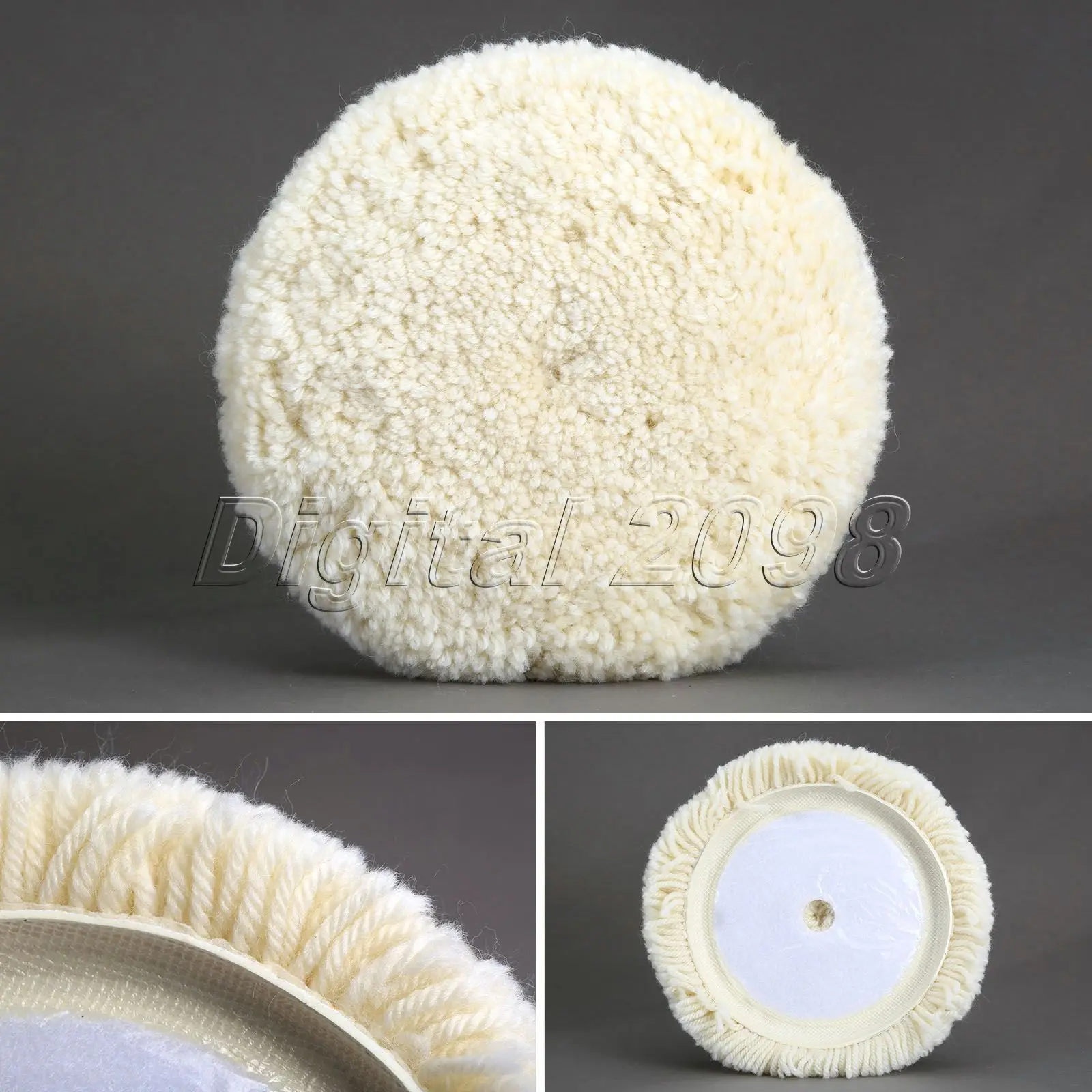 Yetaha 7 Inch 180mm Soft Wool Polishing Clean Buffing Pad Car