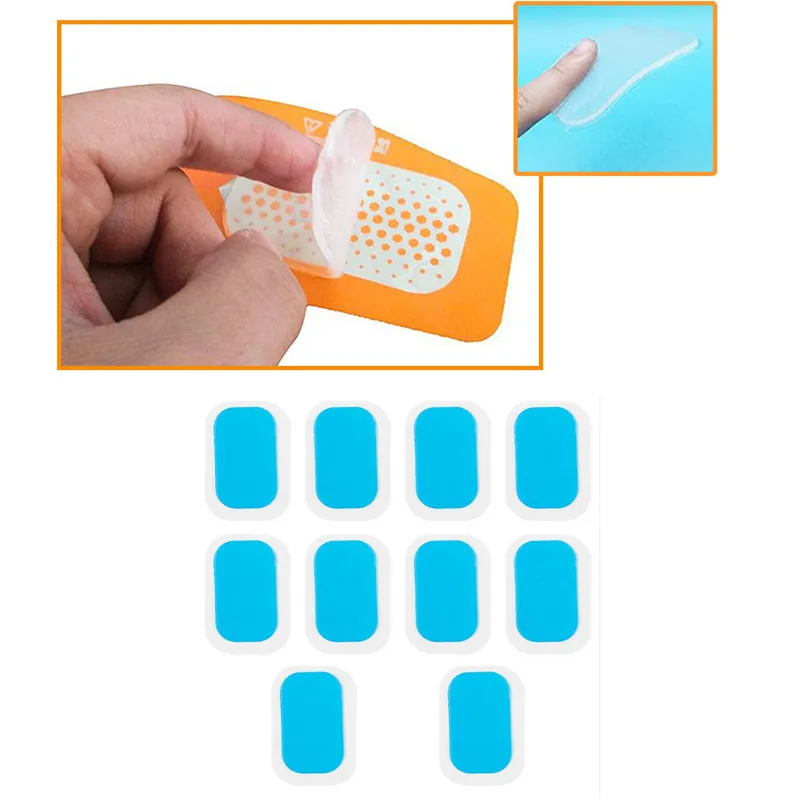 

10pc Replecament Gel Stickers Pad Silicone Hydrogel Mat For Wireless EMS Trainer Abdominal Muscle stimulator Fitness Accessories