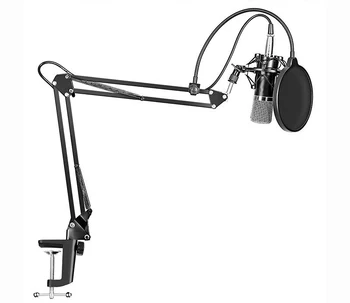 

NB-35 Microphone Scissor Arm Stand Mic Clip Holder and Table Mounting Clamp&NW Filter Windscreen Shield & Metal Mount Kit