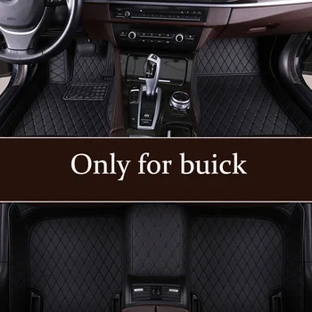 

custom car floor mat only for buick Enclave Encore Lacrosse Excelle Regal series models car foot pu leather mats