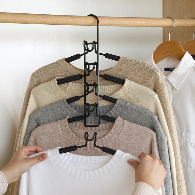 Metal Clothes Hanger Rack Multilayer Clothing Storage Rack T Shirt