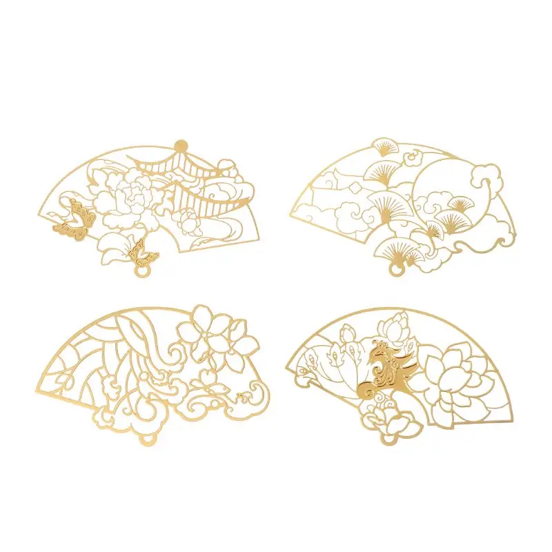 

Antique Copper Fans Blank Frame Pendant Open Bezel Filling UV Resin Jewelry