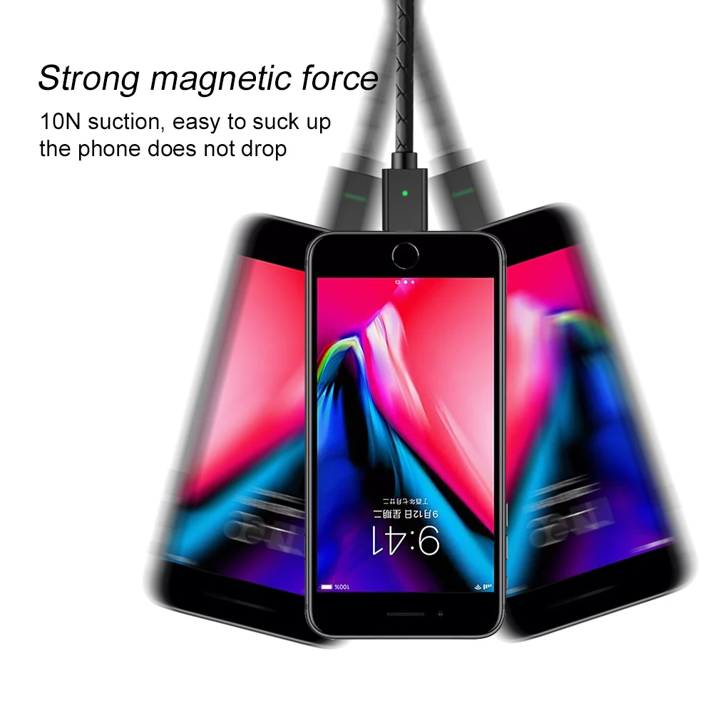 أولاف كابل مغناطيسي المصغّر USB كابل المغناطيس شاحن بيانات الشحن مايكرو كابل يو اس بي s ل Xiaomi شاحن هاتف محمول يعمل بنظام تشغيل أندرويد USB سلك ال...