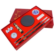 Художественный набор каллиграфии кисти набор чернила для кистей камень печать чернильная прокладка для практика каллиграфии начинающих стартовый набор