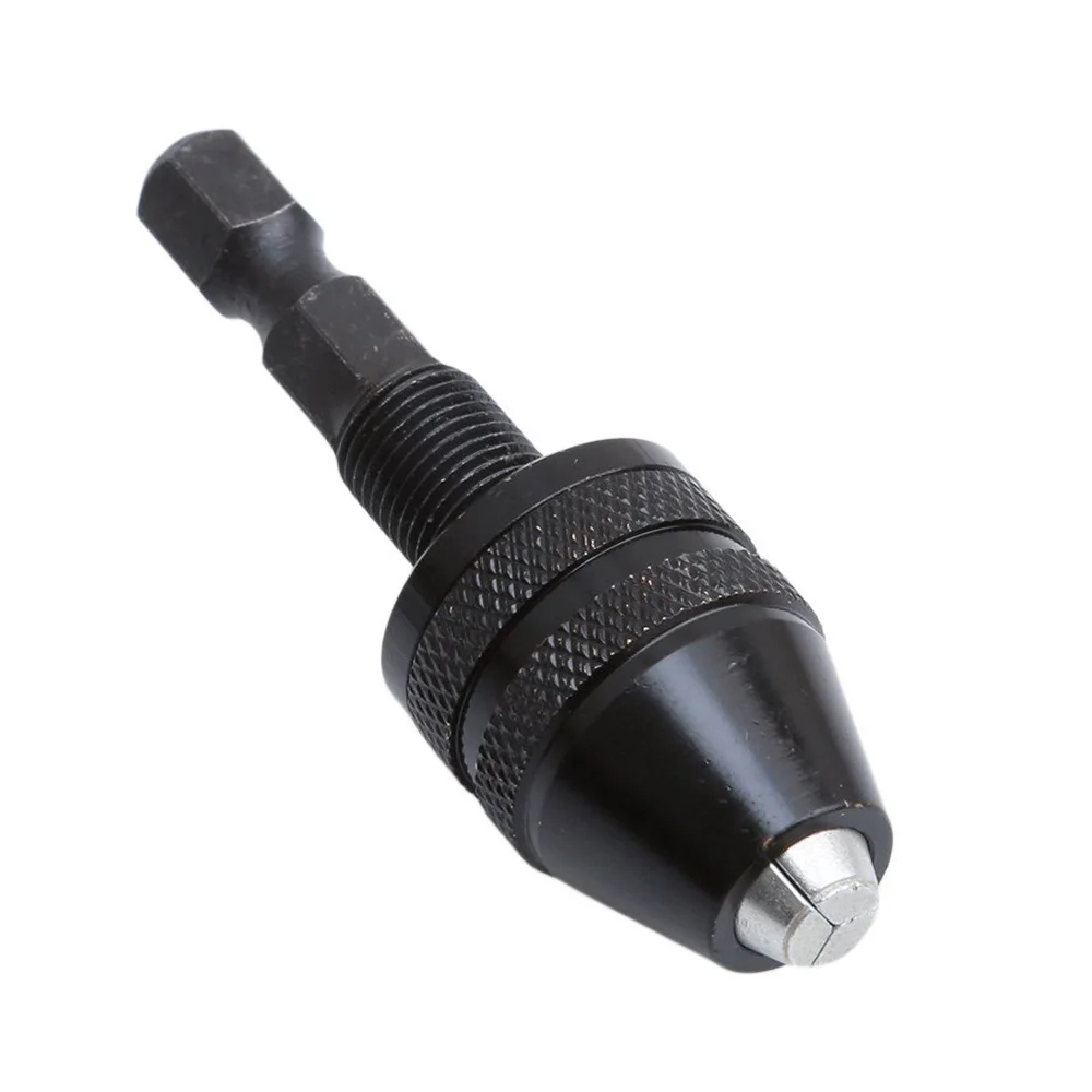 Vastar Быстрозажимной сверлильный патрон 0,3-3,6 мм инструмент преобразования 1/" шестигранный хвостовик быстрая замена патрон-адаптер для электрической дрели - Цвет: Black