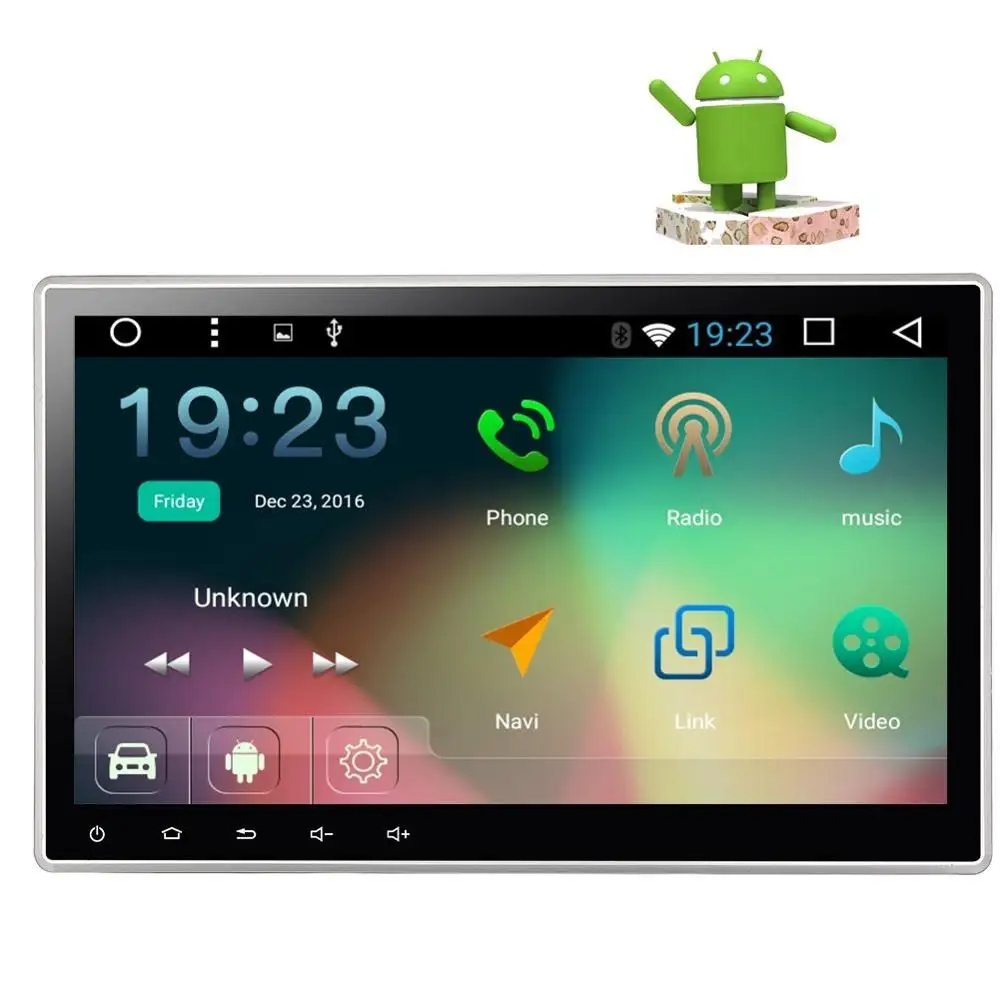 10,1 дюймов DVD плеер автомобиля 2 Din Android 7,1 в тире стерео радио сенсорный экран gps навигатор Поддержка Wi Fi Bluetooth USB/SD 4G