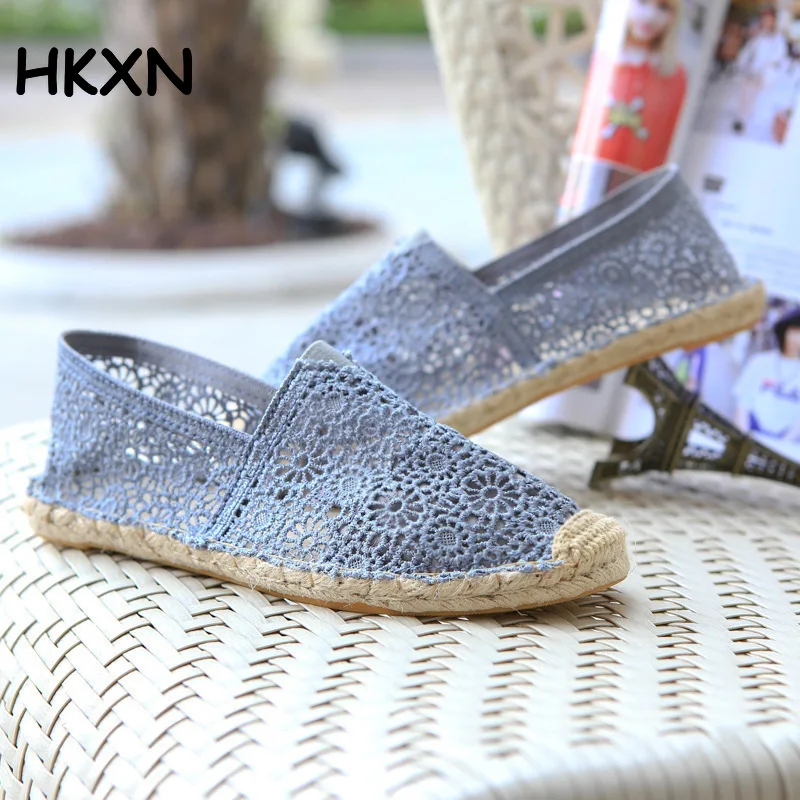 

Fisherman Shoes Hemp Flats Women's Shoes Handmade Grass Loafers Breathable Flat Lazy Shoes Zapatos De Mujer Woman Sneakers