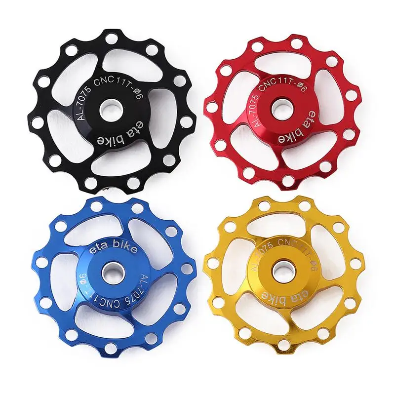 

11T Aluminum Alloy MTB Bicycle Rear Derailleur Pulley Jockey Wheel Road Bike Guide Roller Idler Part Cycling Accessory