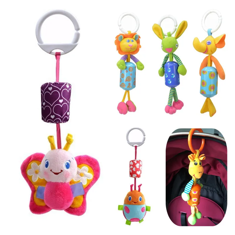 Bébé Clôture Rose Multifonctionnel Voiture lit Suspendu Dispositif de BB/Anneau papier/Colle Dents Bébé Hochets 20% Off