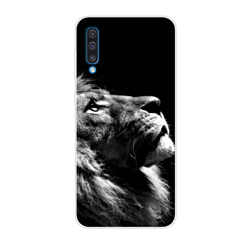 For Samsung A50 Case Animals Soft TPU Clear Bumper Coque For Samsung Galaxy A50 Silicone Phone Back Cover Capas A 50 A505 A505F
