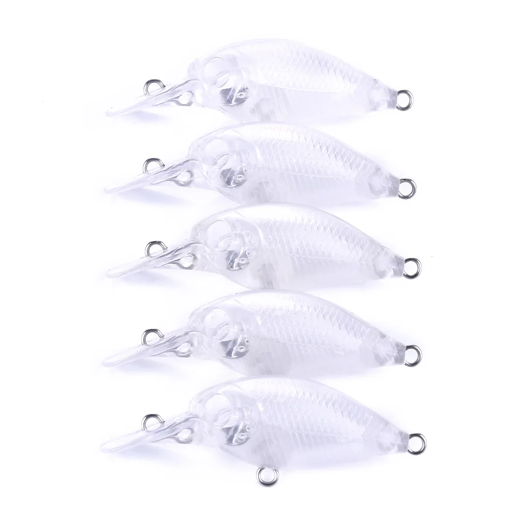 

200 шт эмбрион тело неокрашенные 5 см 4,4 г Crankbait рыболовные приманки, рыбалка рыболовные снасти
