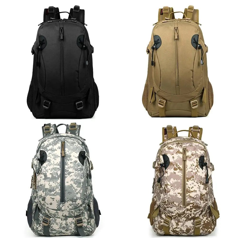 

Casual Backpack Outdoors Camouflage Backpack Mountaineering Camping Bag Shoulders Bag With Smooth Zipper Adjustable Chest Strap