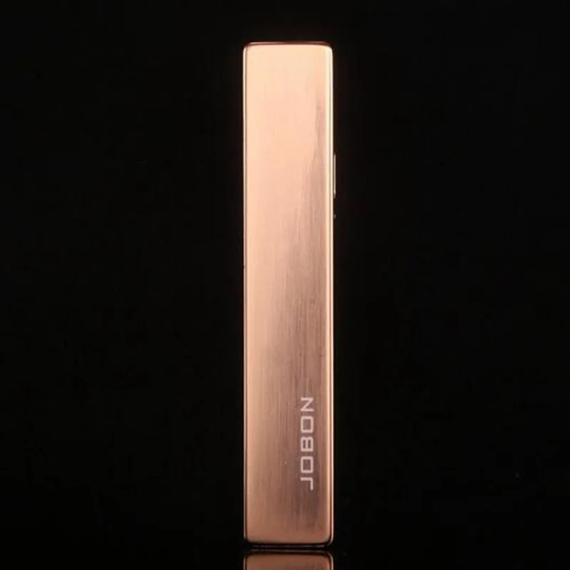 JOBON электронная сигарета Зажигалка Ветрозащитная Мужская модная Зажигалка USB заряжаемый без огня Thunder ультра-тонкий импульсная дуговая зажигалка