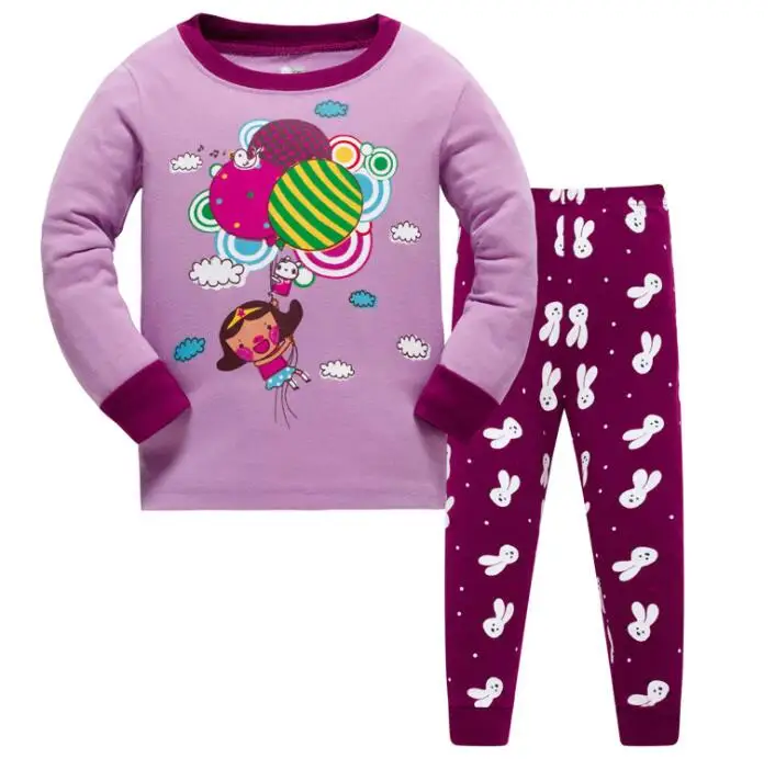С персонажами из мультфильмов для детей хлопковые пижамы для маленьких мальчиков повседневные наборы пижам для девочек длинные с длинными рукавами+ брюки, комплект состоит из 2 предметов домашняя одежда для сна; комплекты - Цвет: Model 28