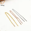 Titanium Steel Rose Gold Color Chain Earrings Tassel Ear Line Jewelry Ladies Fashion Earring For Women Wedding Jewelry ► Photo 2/6