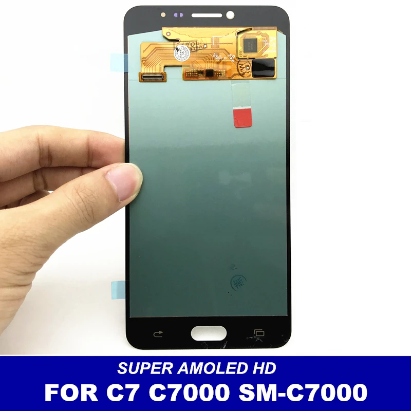 ЖК-дисплей S для samsung Galaxy C7 C7000, SM-C7000, супер AMOLED, сенсорный экран, полный дигитайзер