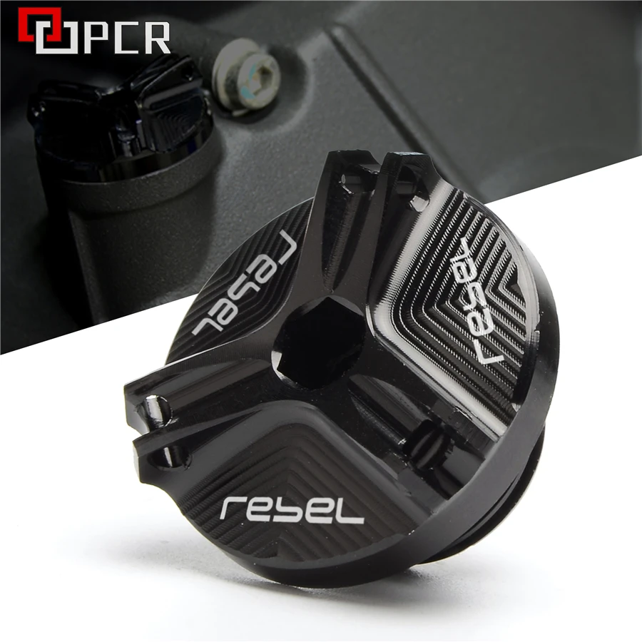 

For Honda REBEL CMX 300 500 2017 -2018-2019 motorcycle Oil Filler Cap Plug cover with LOGO Rebel cmx 300 500